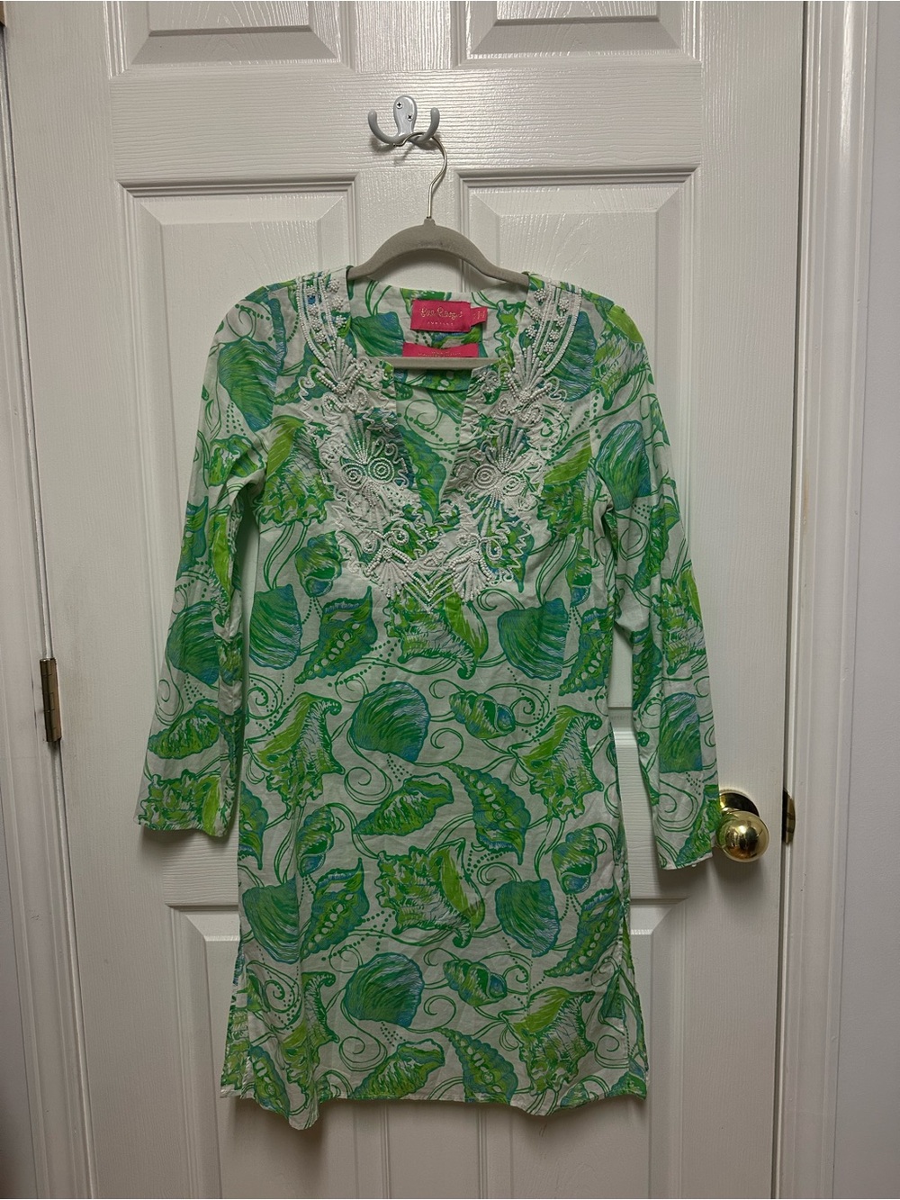 Lilly Pulitzer Jubilee Designed by Brooke Shields Beaded Tunic Dress – XS